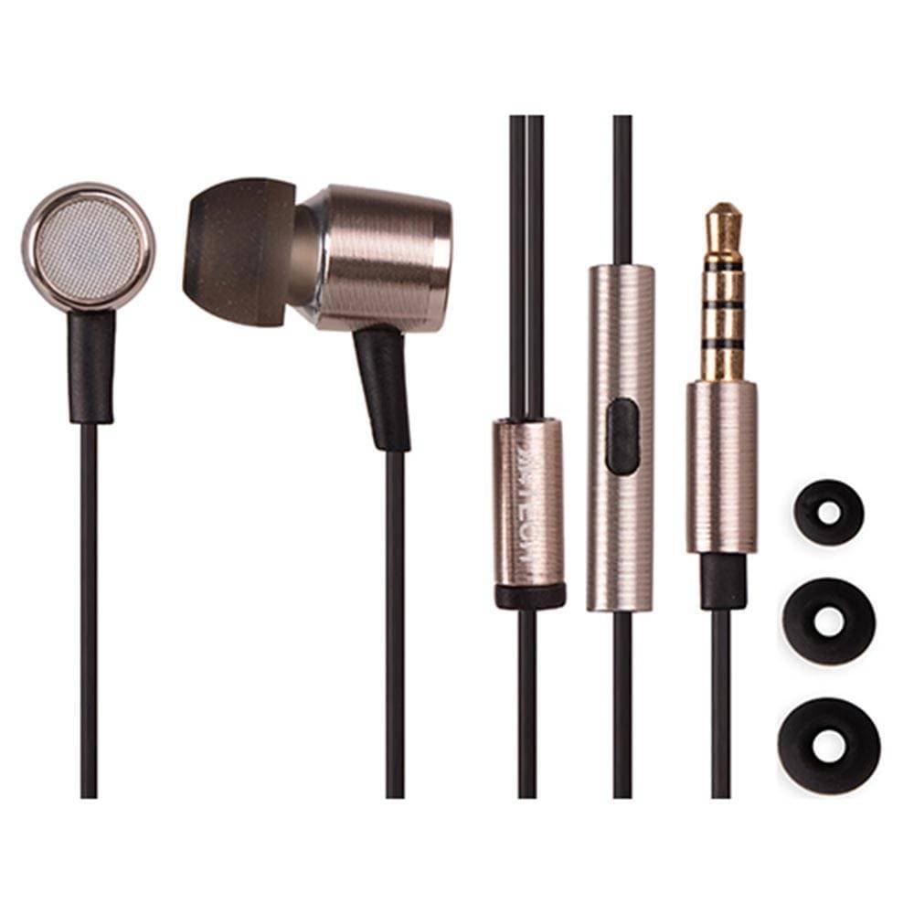 MK-730 (Earphone With Mic) (Black-yes) (Golden-Call)