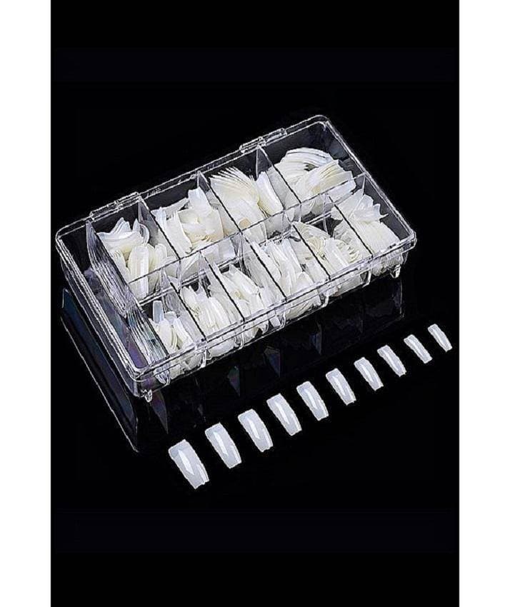 100 PCS Manicure Bridal Artificial Nails Set with glue