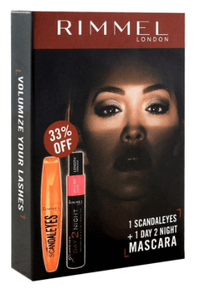 Rimmel Scandal eyes + Day 2 Night Mascara  - Pack Of 2