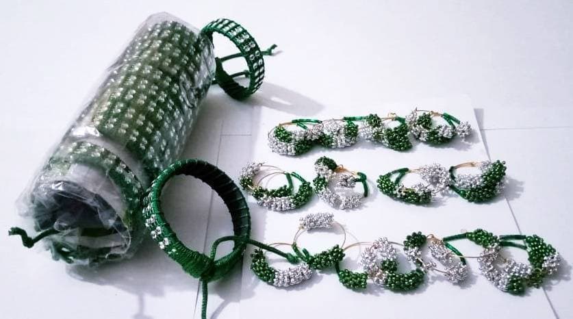 Pakistan Independence Day Girls 1 Pair of Earring With Band