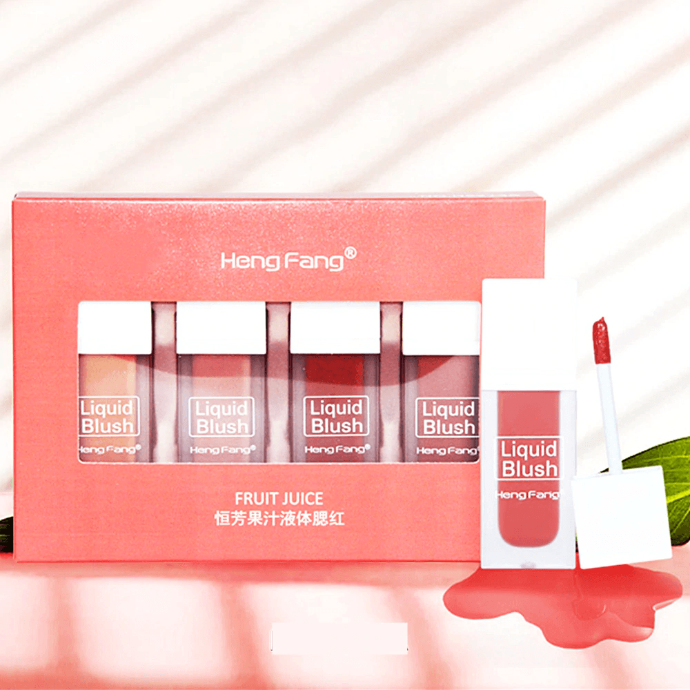 Heng Fang Fruit Juice Liquid Blush for Lips & Cheeks - Pack of 4 pieces