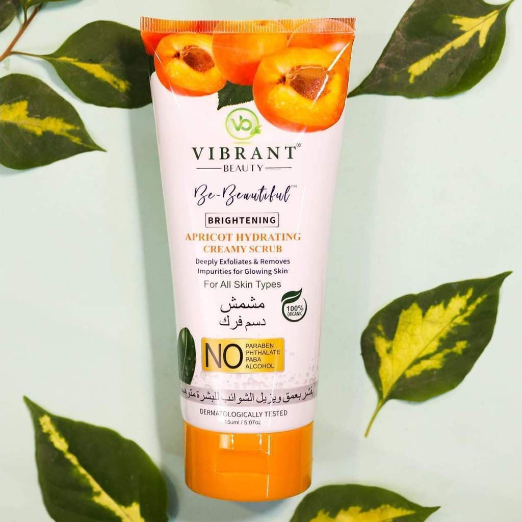 VIBRANT BEAUTY APRICOT HYDRATING CREAM SCRUB 150ML