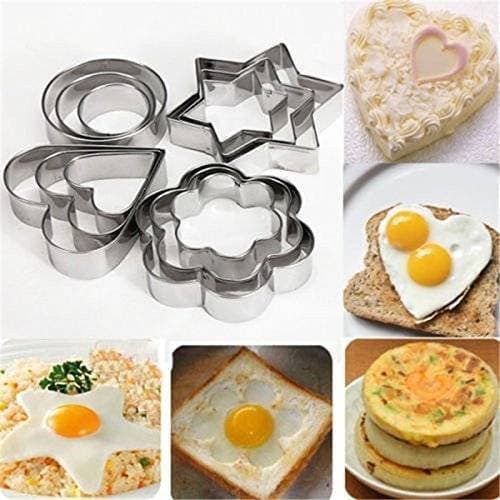 Baking Tools Cookies Pastry Fruit Cutters Molds Set - Pack Of 6 Pieces