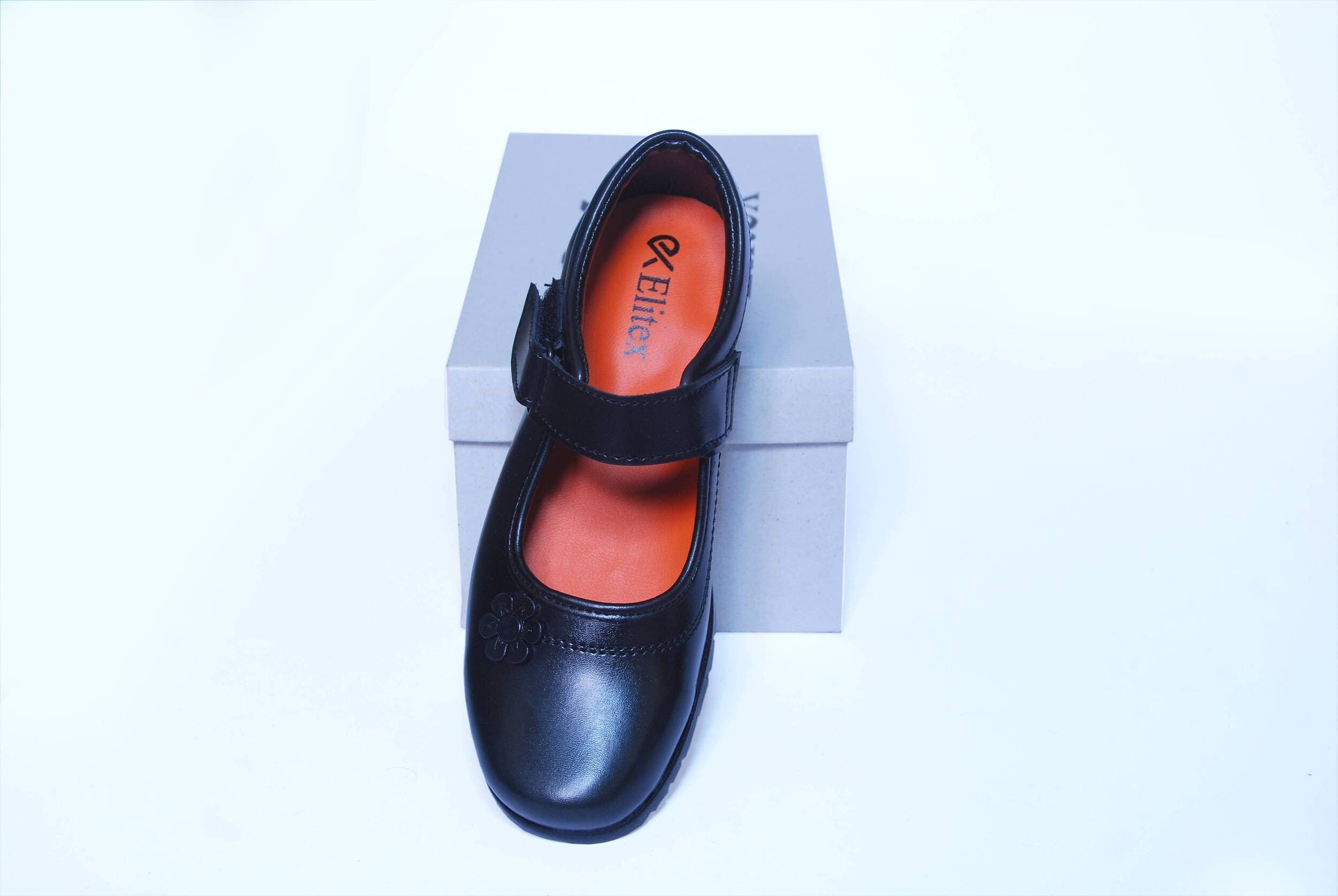 High Quality Girls Black School Shoes Elegant