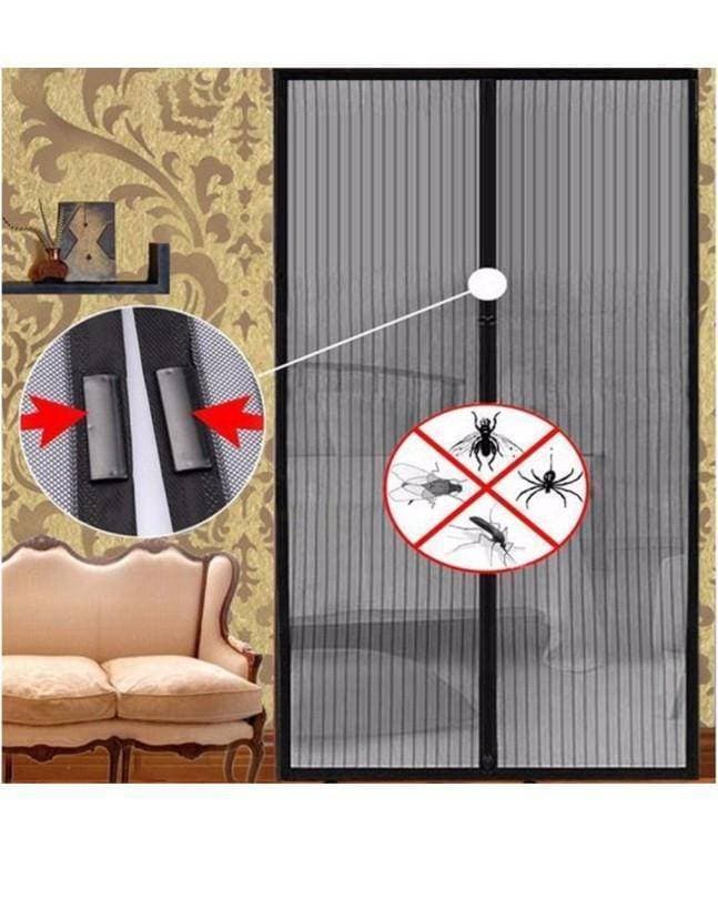 Mesh Hands-Free Screen Door - Brown