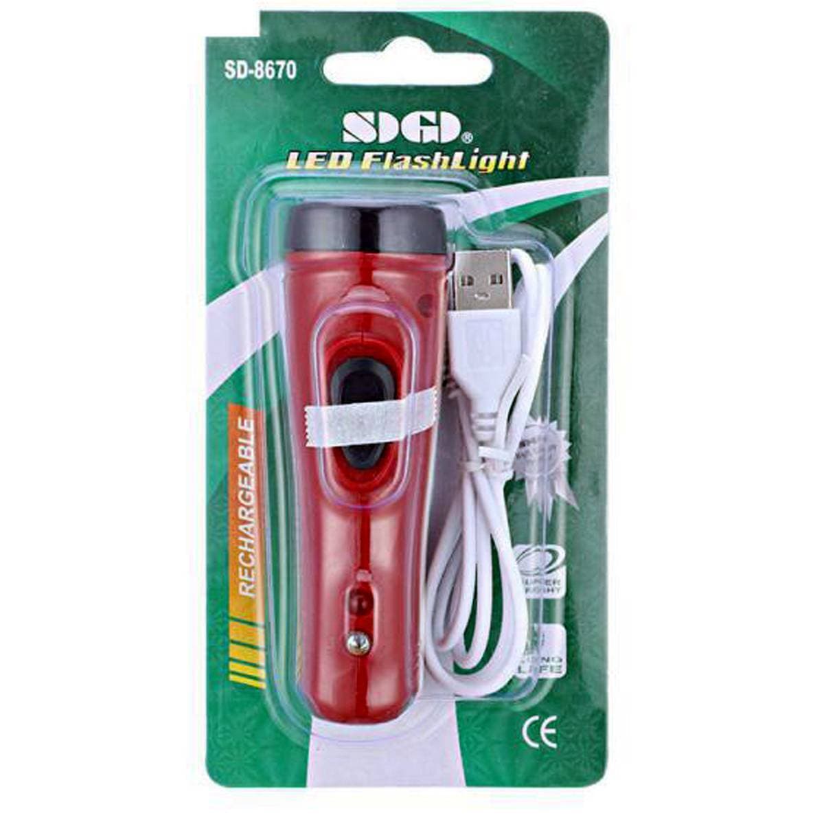 SD-8670 LED Torch Flashlight  10.7*3cm