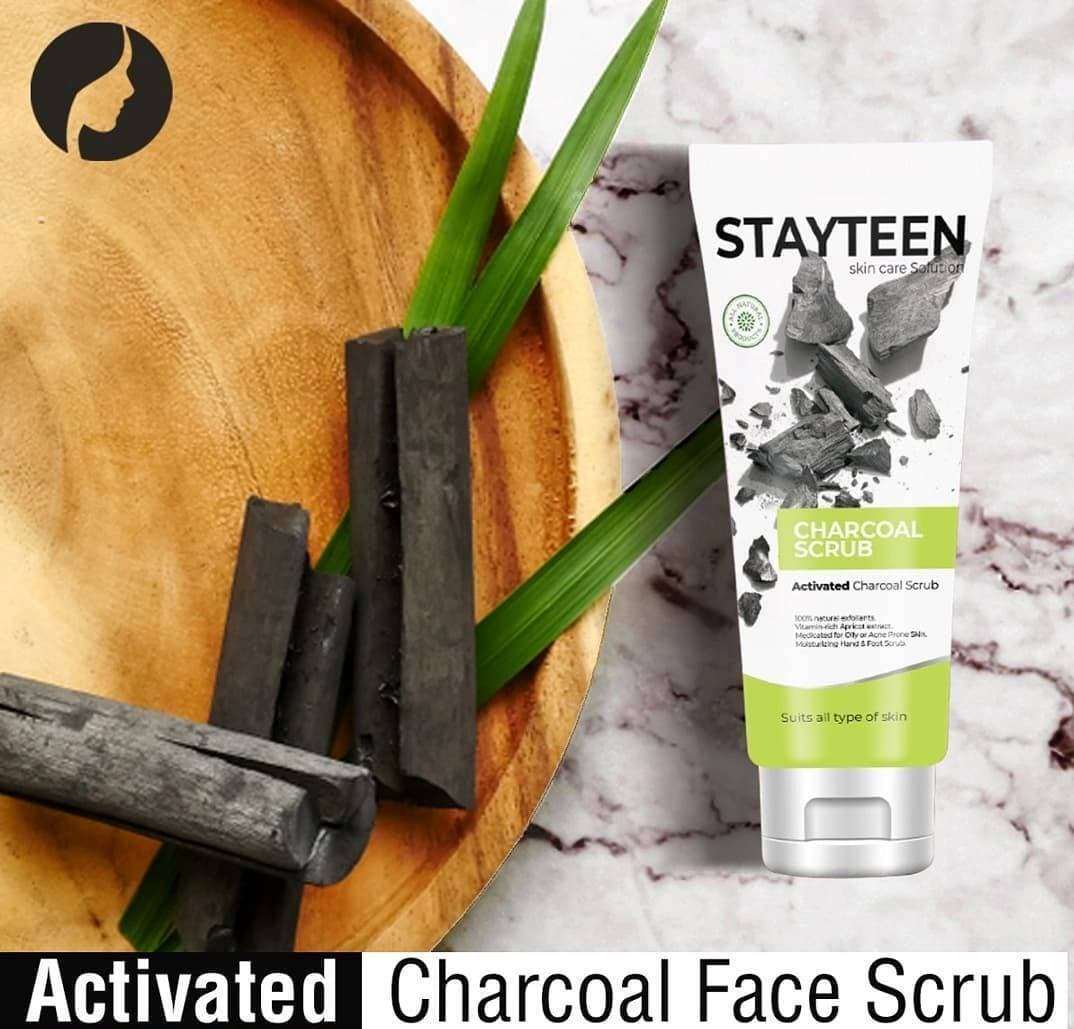Stay Teens Charcoal Scrub Is A Powerful Pore-cleansing Detoxifying Potential For Clear Blemish - Free Skin