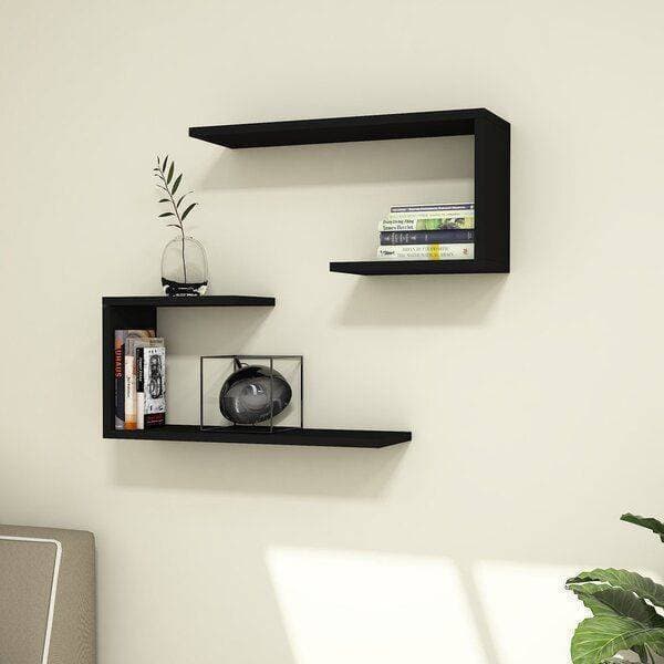 J Shape Shelf Set Of 2