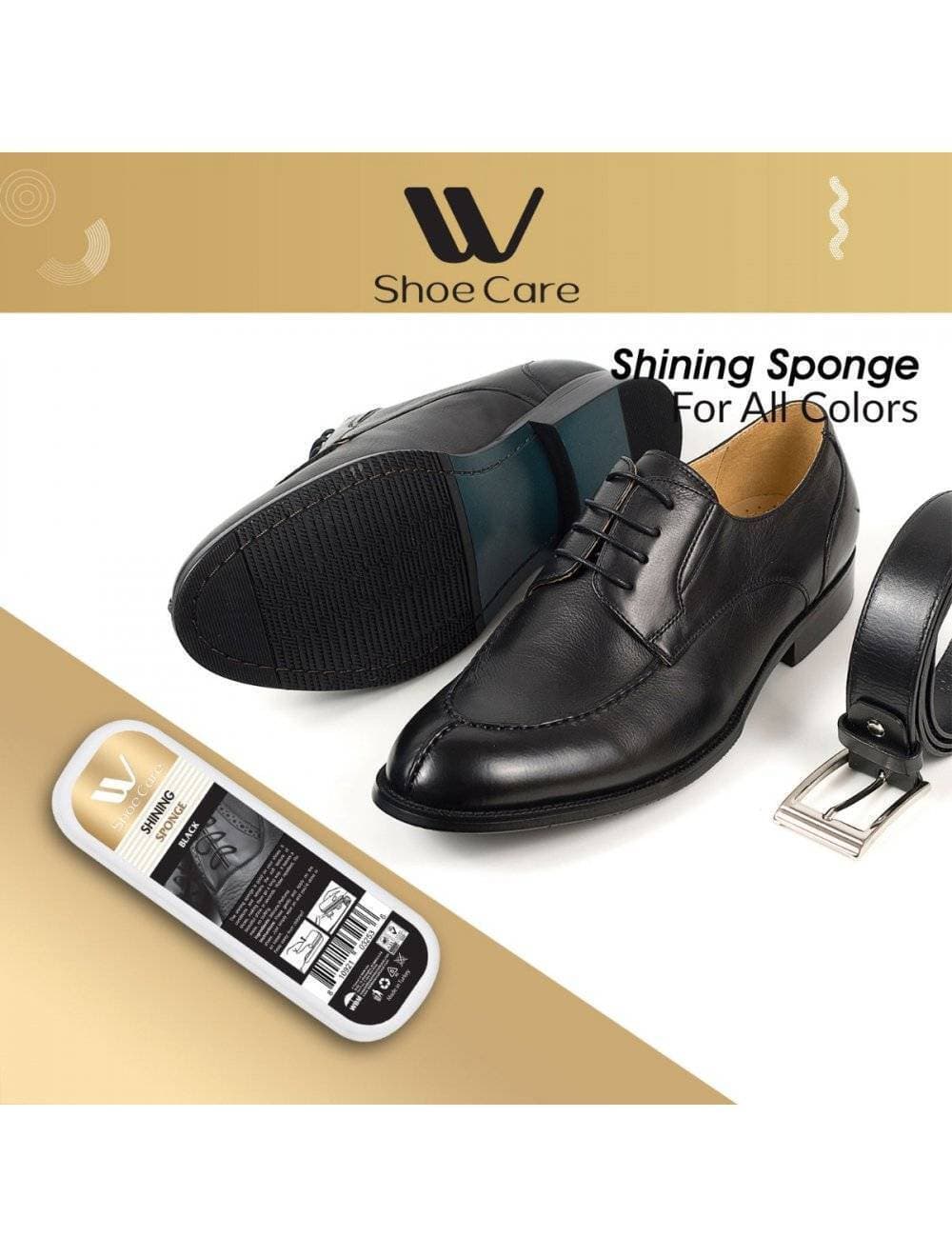 SHOE CARE SHINING SPONGE BLACK