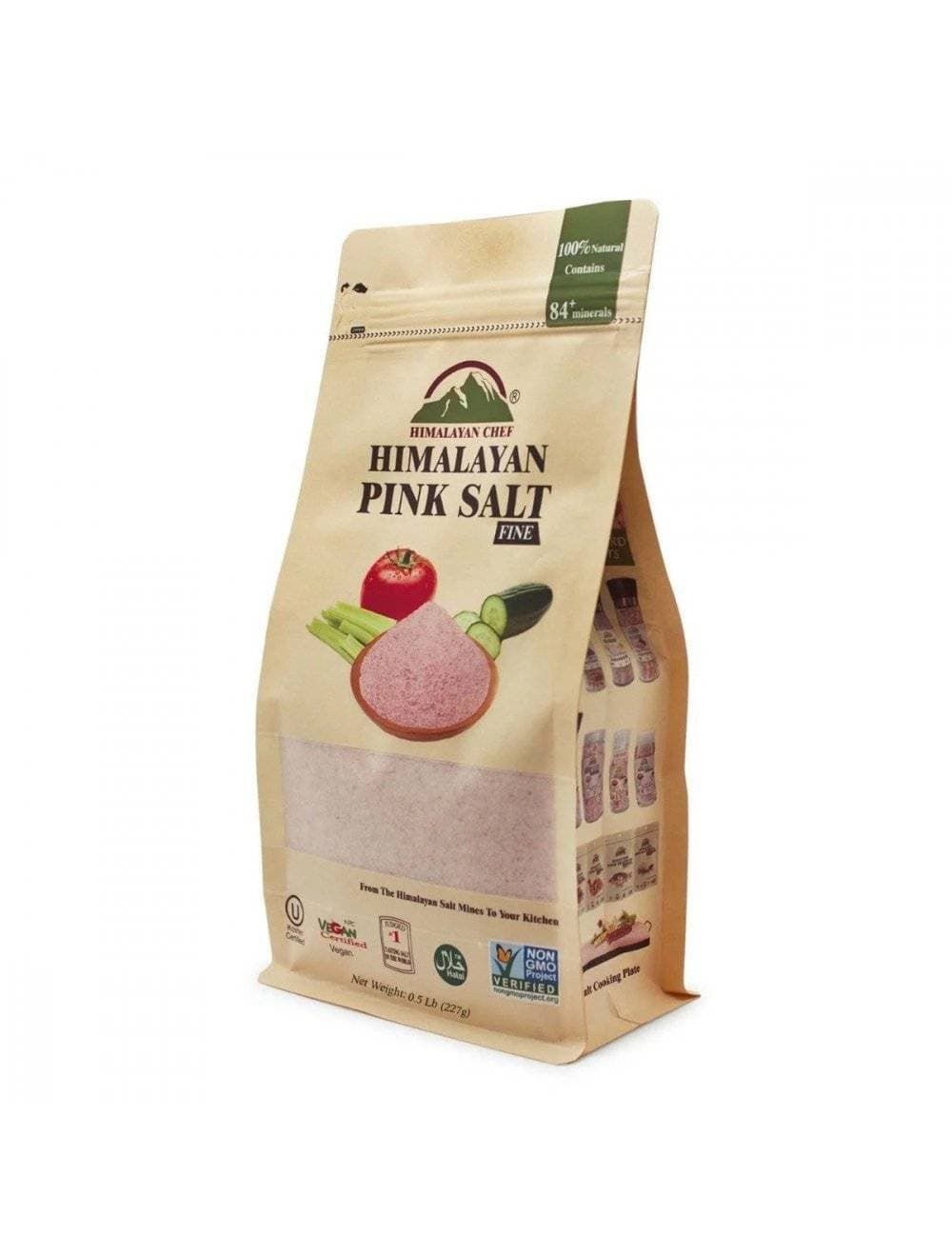 Himalayan Pink Salt Fine - 0.5 Lbs Bag