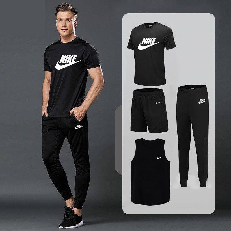 Men's Collection Tracksuit Set 4 in 1 - Alluring Black