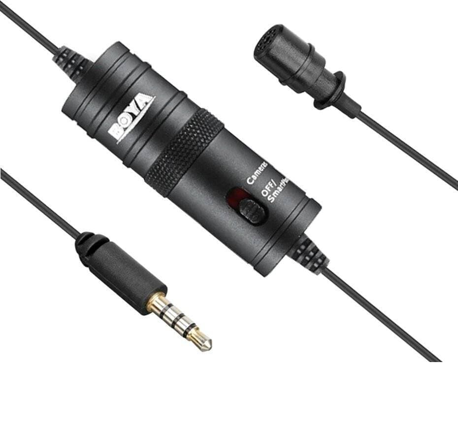 BOYA MM1 M1 Studio Mic Lavalier Mini Microphone for iPhone Canon Nikon Sony DSLR Camera PC Phone Vlog Video Gaming Living