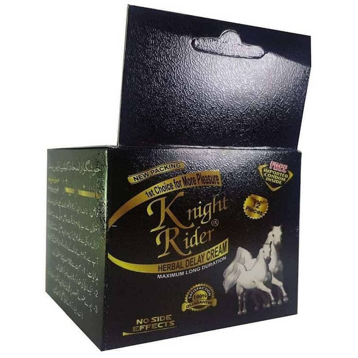 Knight_Rider Pack of 12 Extra Timing Condoms Black