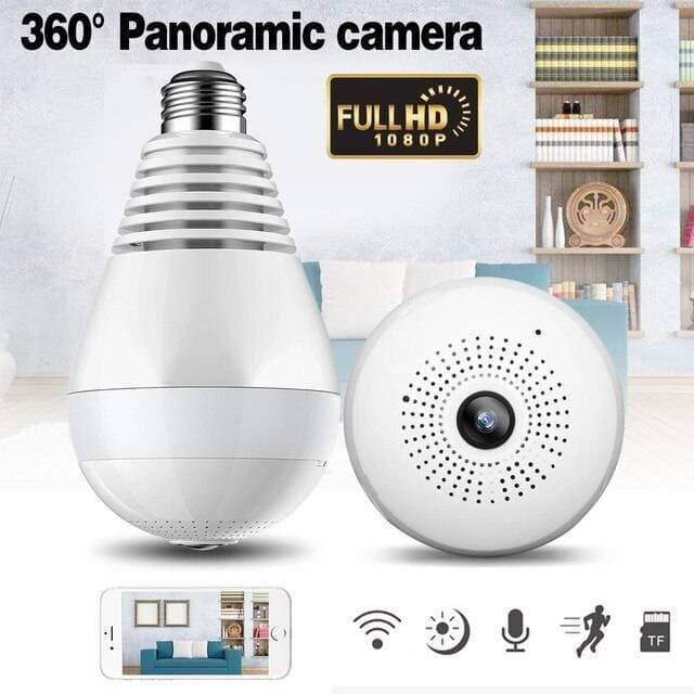 IP WIRELSS PANORAMIC BULB CAMERA