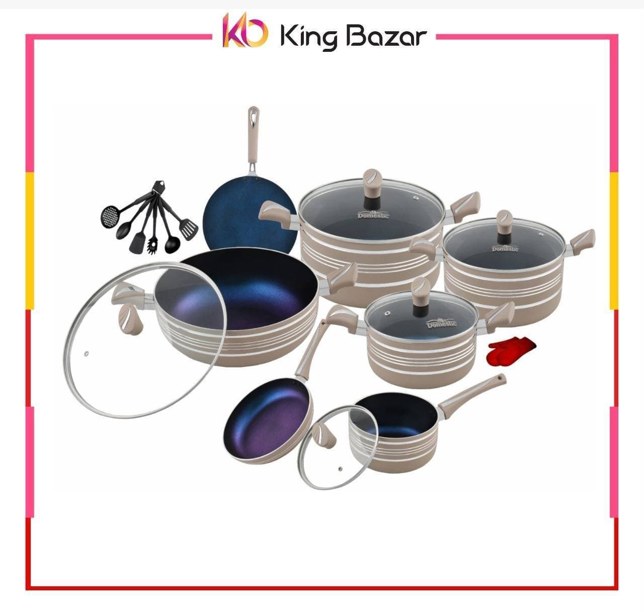 20 Pieces Non Stick Forging Cookware Gift Set