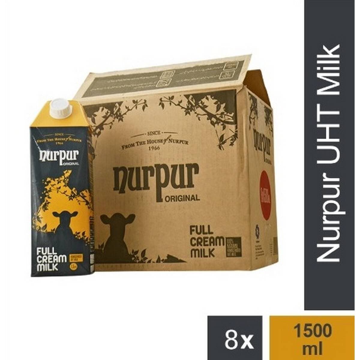 Nurpur Milk 1.5 Liter (8 pack ) in 1 Carton