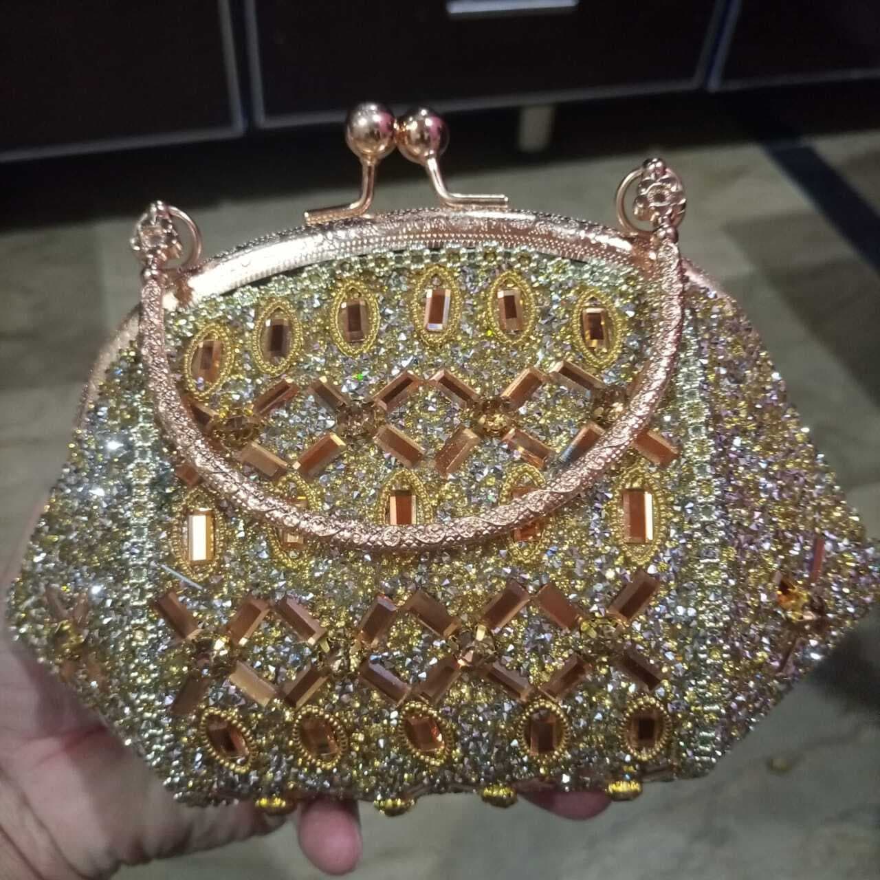 Fancy Elegant Design Bridal And Party Hand Made Clutch For Women