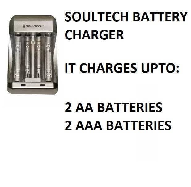 Soultech Battery Cell Charger CH2PC2 for AA/ AAA Batteries