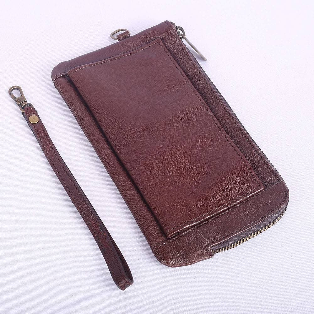 High Quality Genuine Leather Card Holder 819 Red