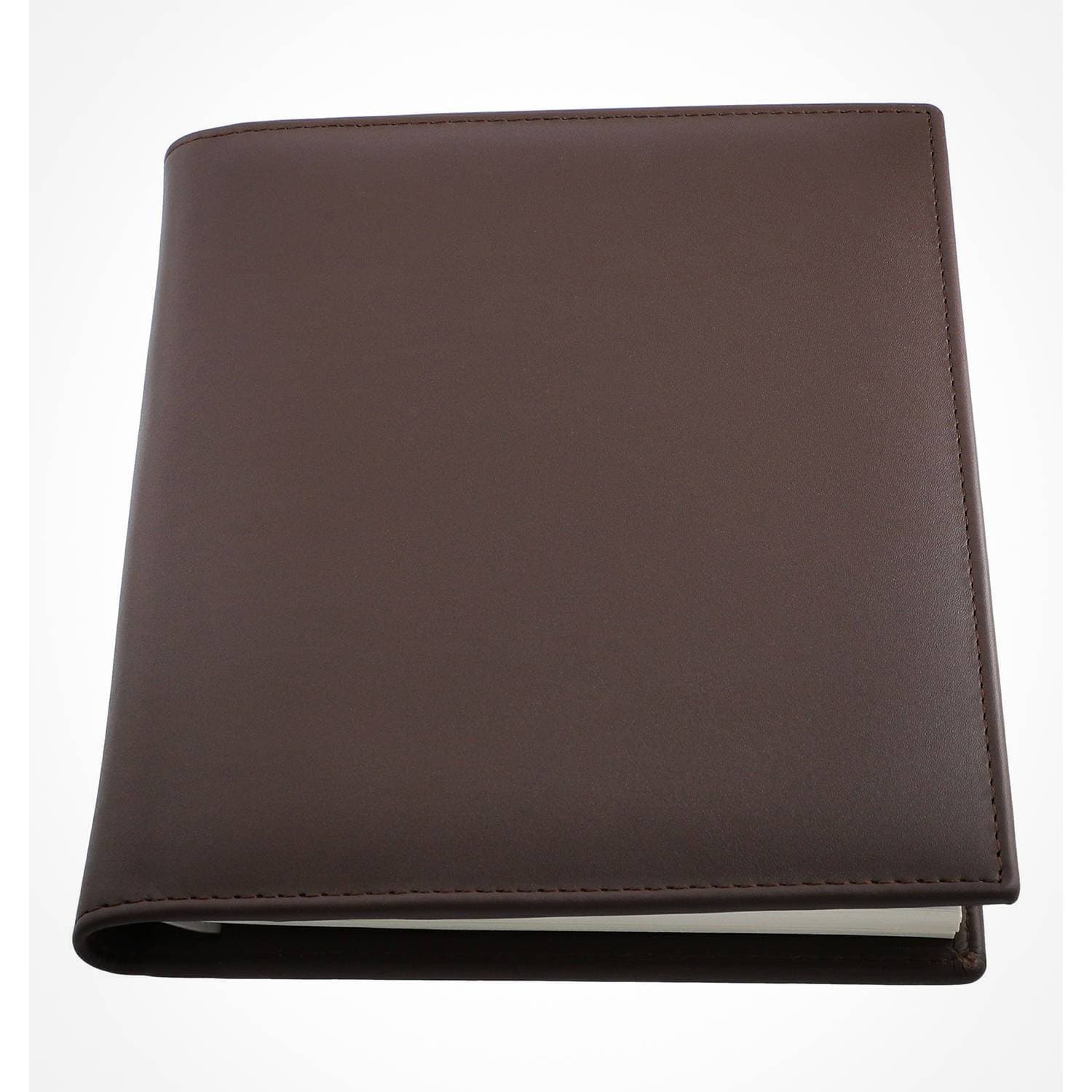 Leather Portfolio Notebook File Folder Bag for Men