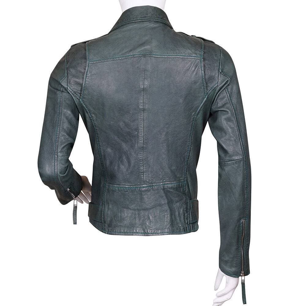 Desiderio Genuine Sheep Leather Jacket For Women