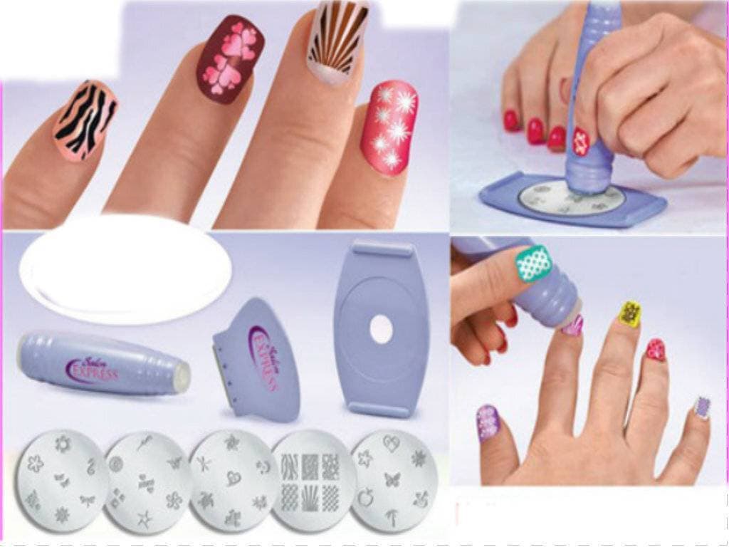 Nail Art Stamping Kit - design plates with 40 design
