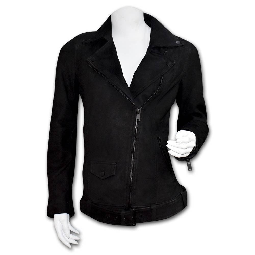 Desiderio Genuine Sheep Leather Zipper Closure Jacket For Men - Black Art #T/L