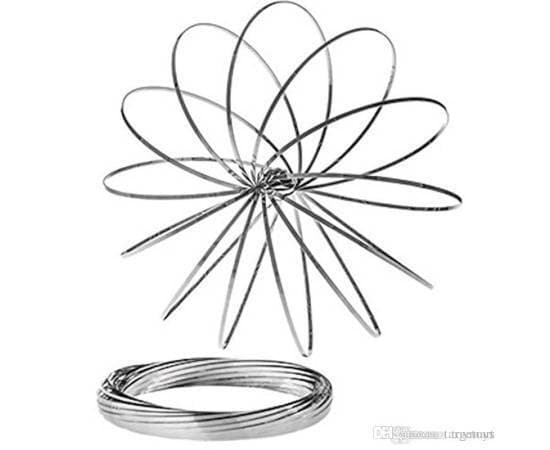 Magic Ring Decorative Tactile Pun Metal Stainless Steel Ring Interactive Decompression Toys