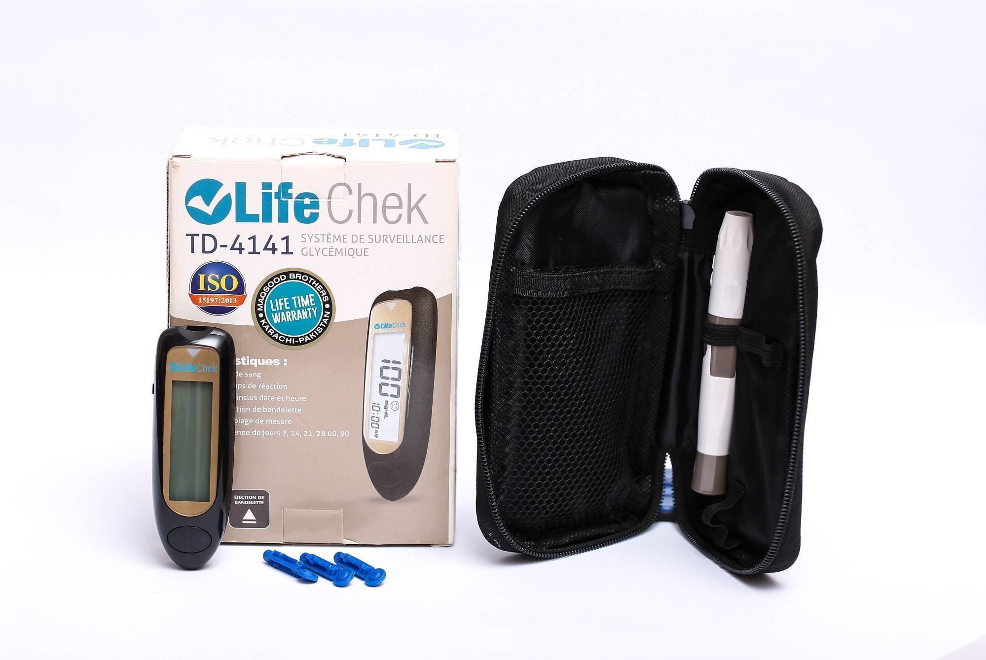 Life Check Blood Glucose Glucometer Test Sugar Machine - 50 strips included