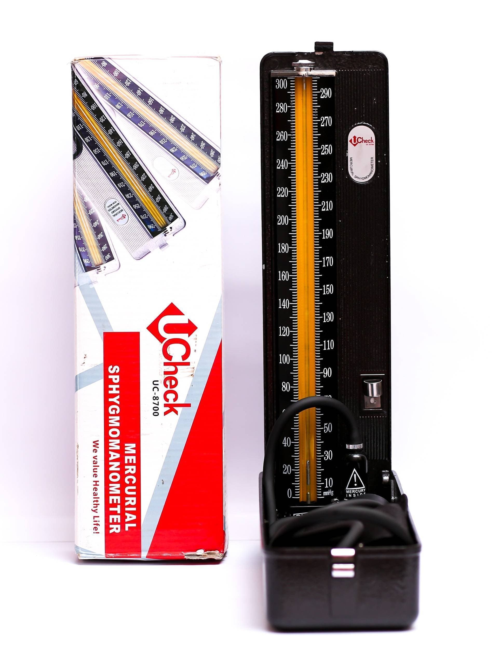 UCHECK Professional Manual Blood Pressure Cuff – Mercurical Aneroid Sphygmomanometer BP Operator with Durable Carrying Case With Accurate Readings