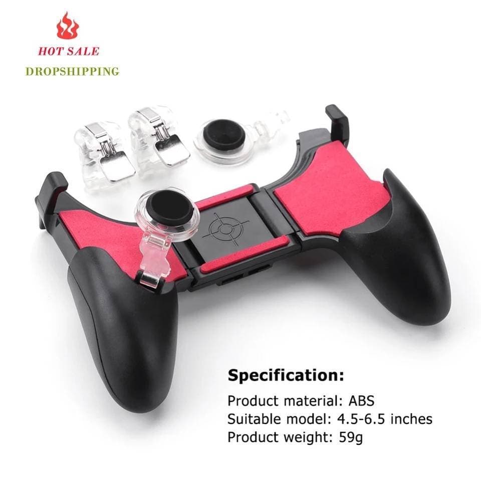5 in 1 PUBG Moible Game Gamepad Mobile Phone Game Controller L1 R1 Shooter Trigger Fire Button for iPhone Android