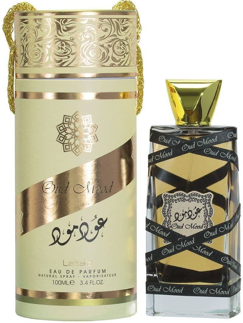 Lattafa Oud Mood Arabic Perfume for Unisex - 100 ml - Golden