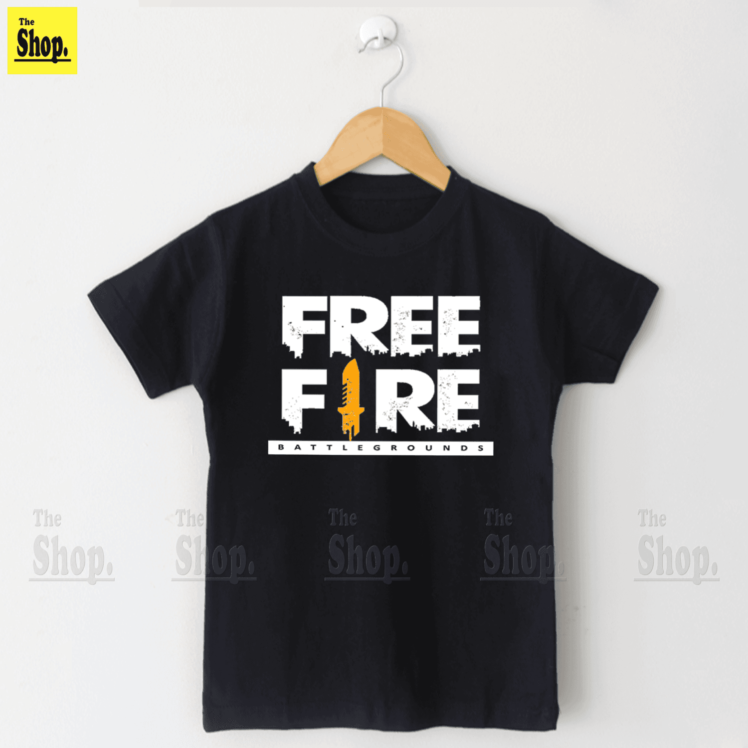 Multicolor FREE FIRE T Shirt For Men Round Neck Half Sleeves T-Shirt - FF-MC1 - 1 Piece