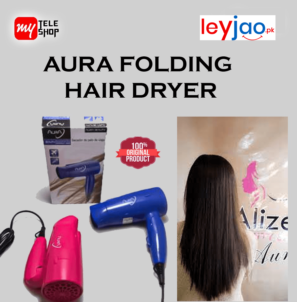 Mini Hair Dryer Foldable Hot and Cool