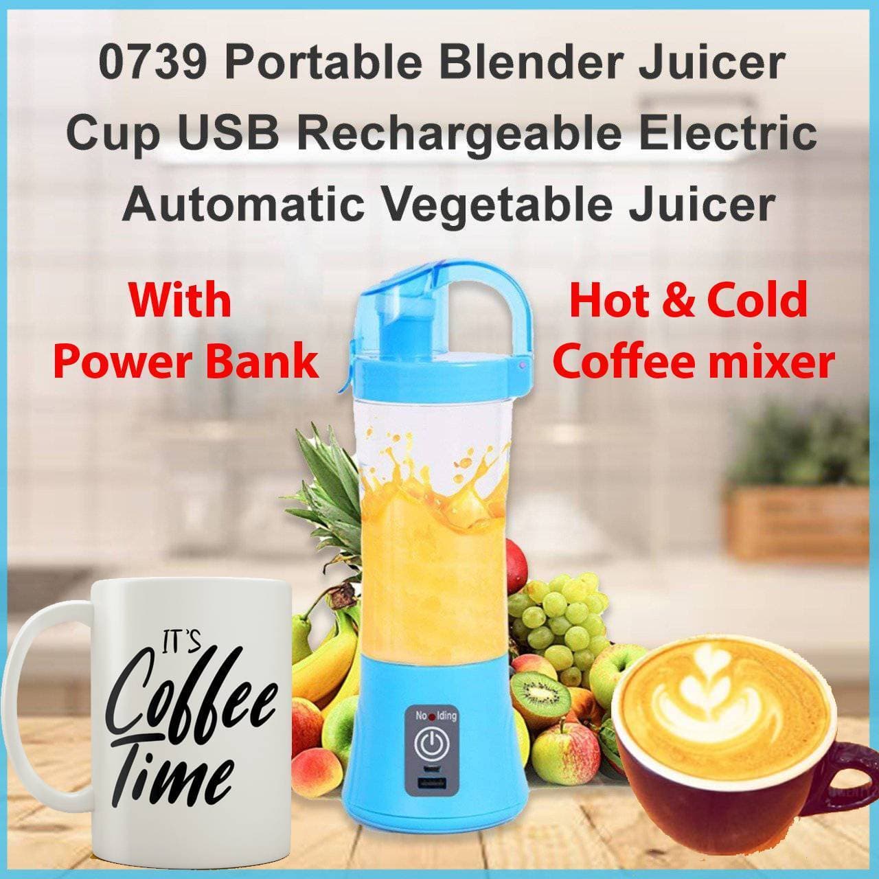 Coffee Mixer Portable Mini Rechargeable Juicer And Coffee Mixer