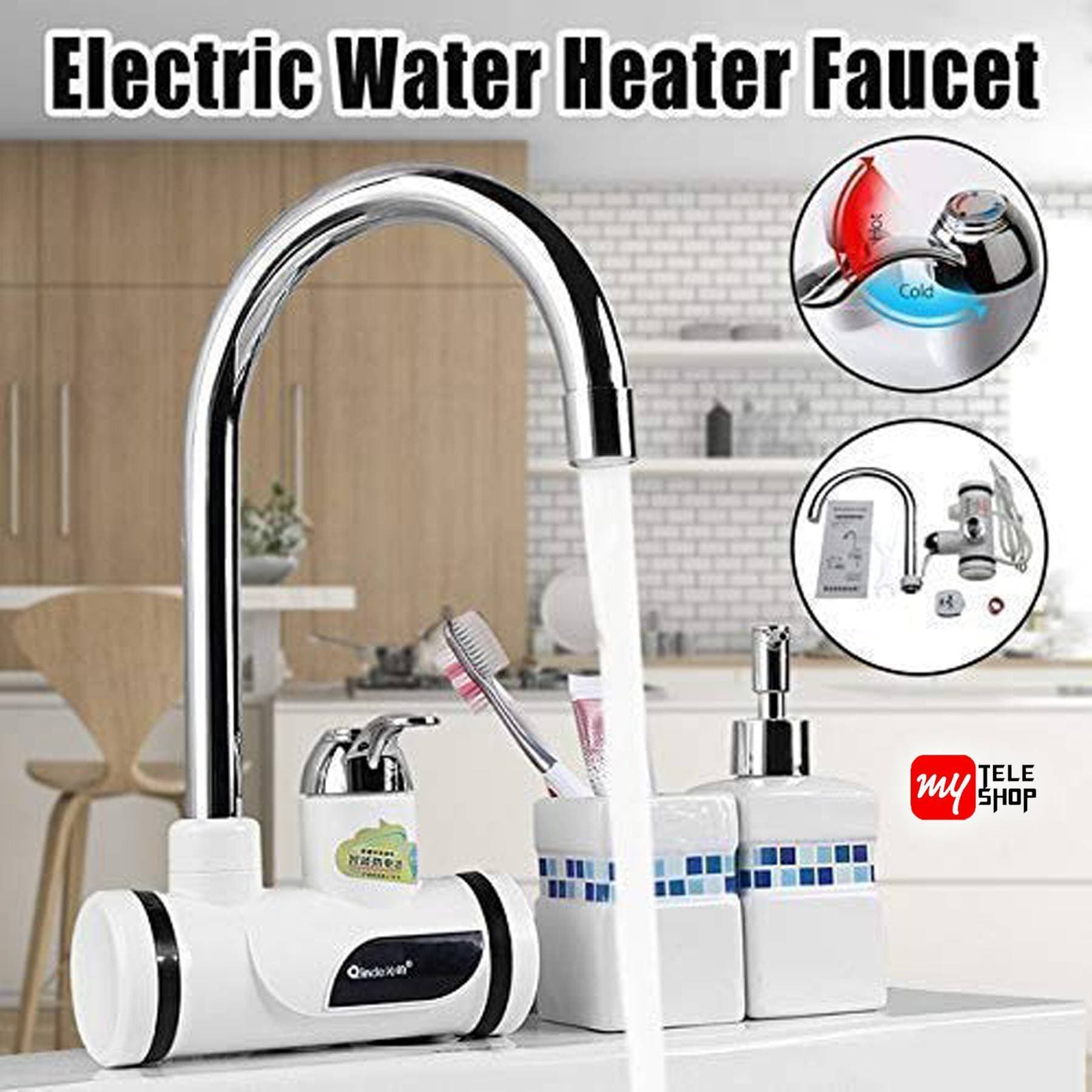 Electronic Instant Hot Water Tap For Kitchen & Bath