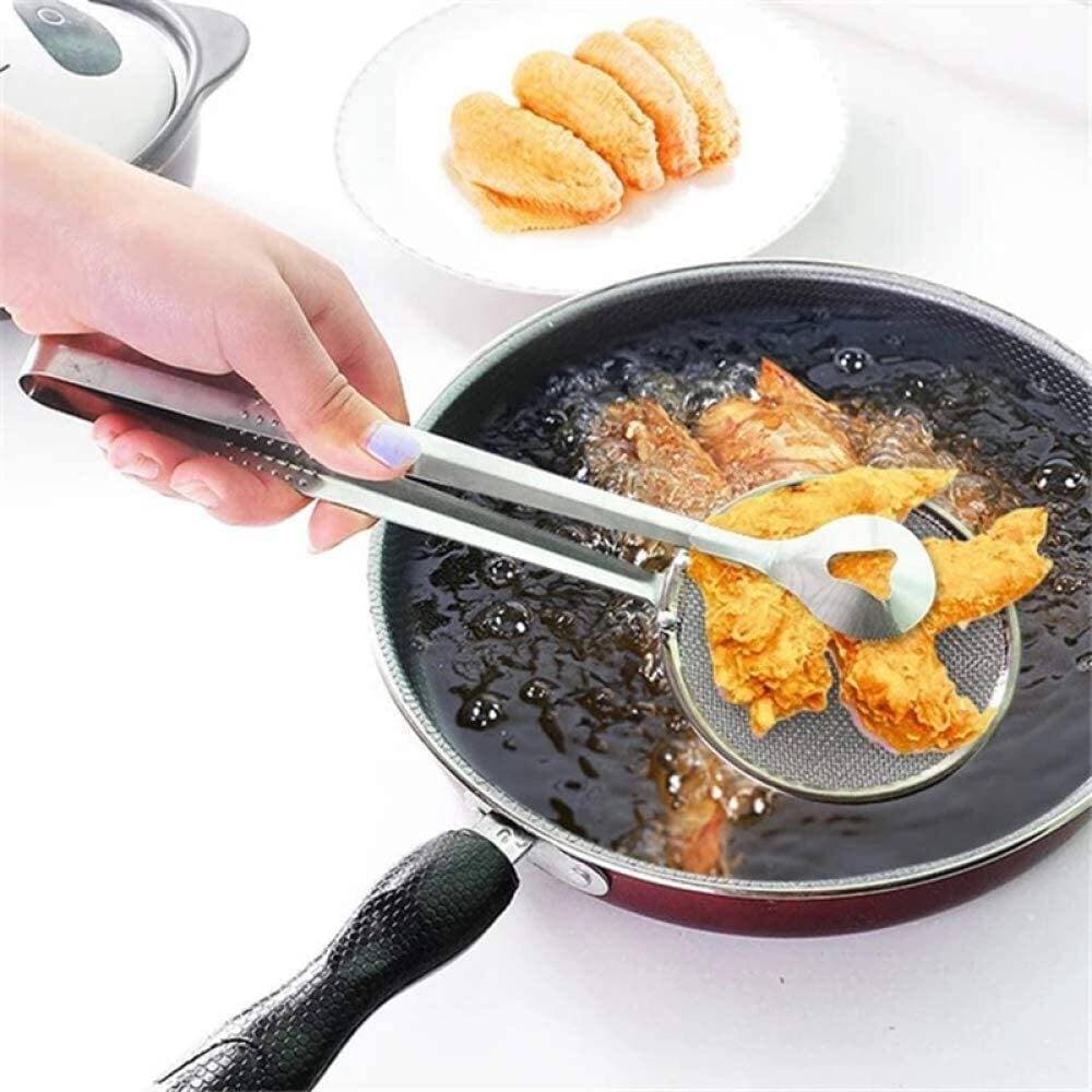 Frying Tong Strainer Stainless Steel