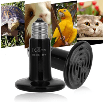 E27 100W Ceramic Emitter Heating Lamp For Birds and Reptile