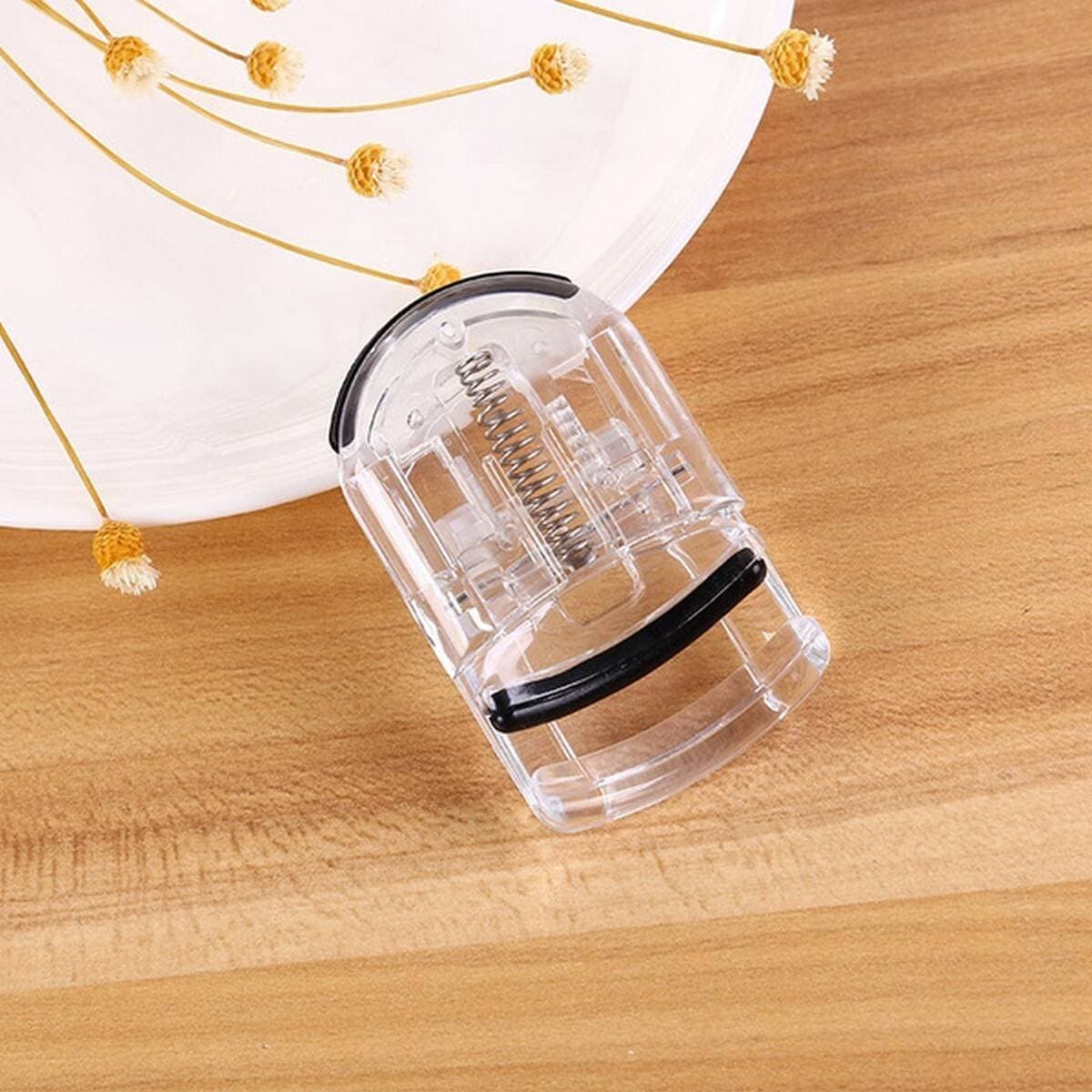 Professional Mini Transparent Plastic Eyelash Curler Portable Durable Lasting Curling Eye Lash Curler Eyelash Cosmetics Curling Eye Eyelash Clips