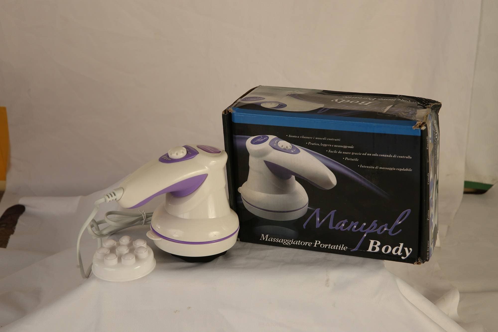 MANIPOL Body Massager Pain Relief Massage Machine Full Blood Circulation Portable Electric Handheld waistline neck shoulder arm hip thigh calf areas Body Massager