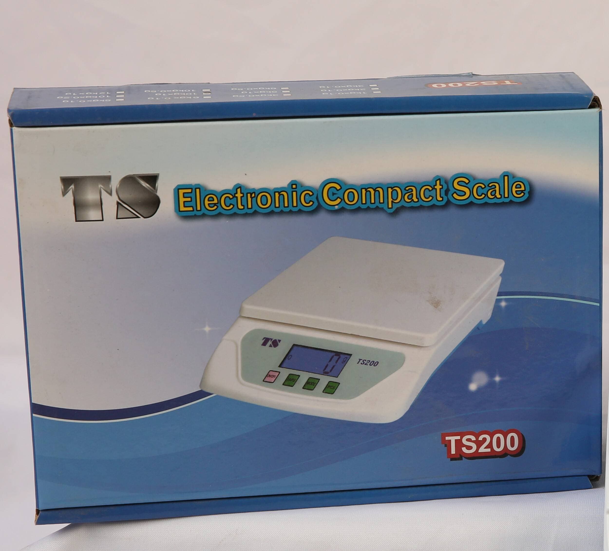 Electronic Compact Scale For Measuring Light Weight Items Such As Kitchen Food Weighing And Other Applications
