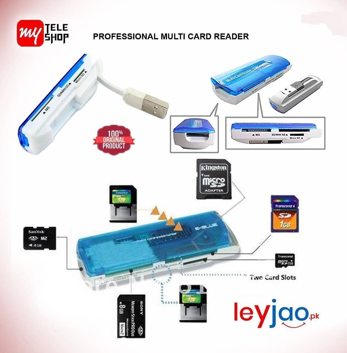 Professional Multi Card Reader - 1 Piece