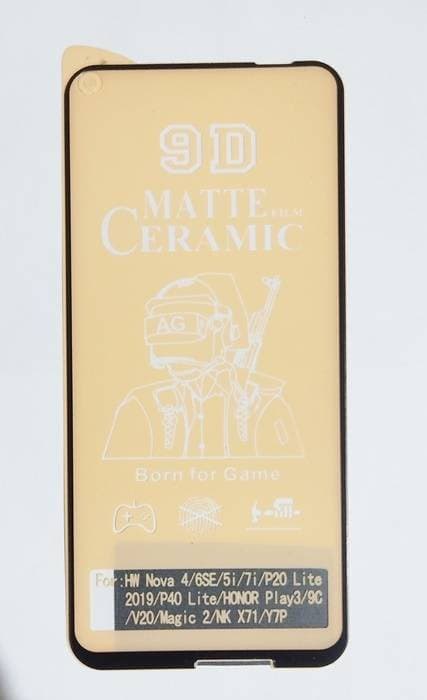 Huawei Y7P 2020 , Nova 7i Ceramic Matte Protector for PUBG Gaming Unbreakable Antishock Hybrid film 9D/11D/21D Temper Fiber Nano Sheet Glass