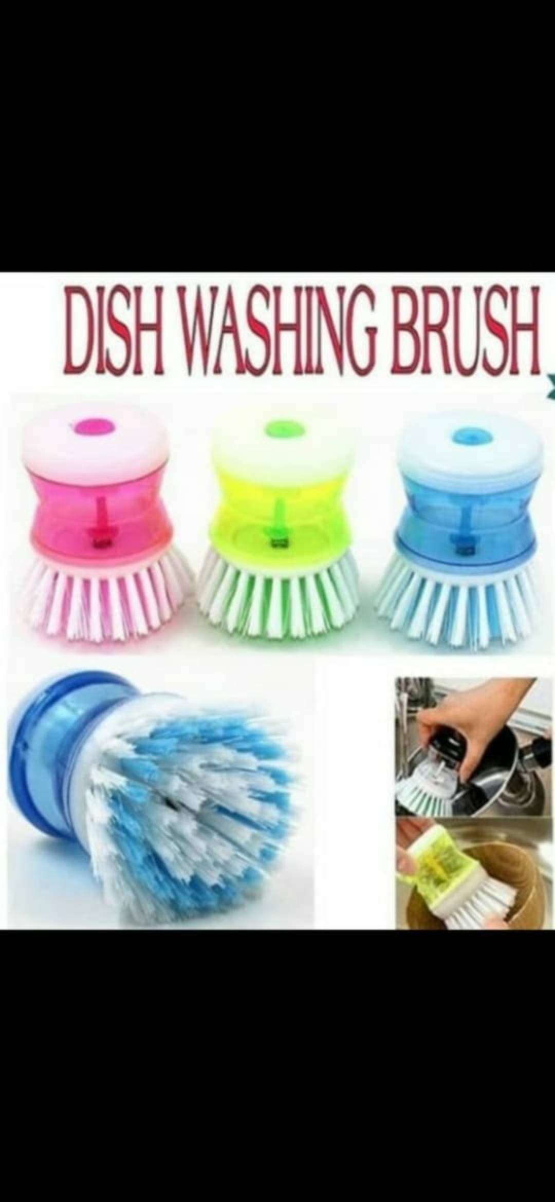 Dishwasher Brush with Washing Up Liquid Soap - 1 piece