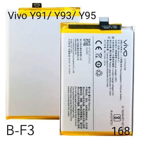 Vivo Y91, Y91c, Y93, Y95 Battery Replacement B-F3 With 4030mAh