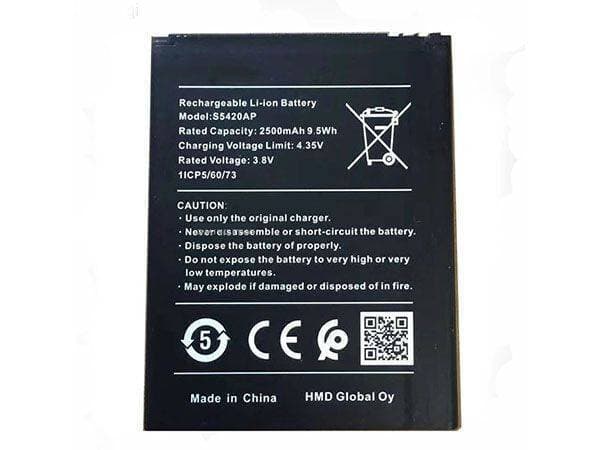Nokia C1 Battery Replacement S5420AP Battery with 2500mAh Capacity