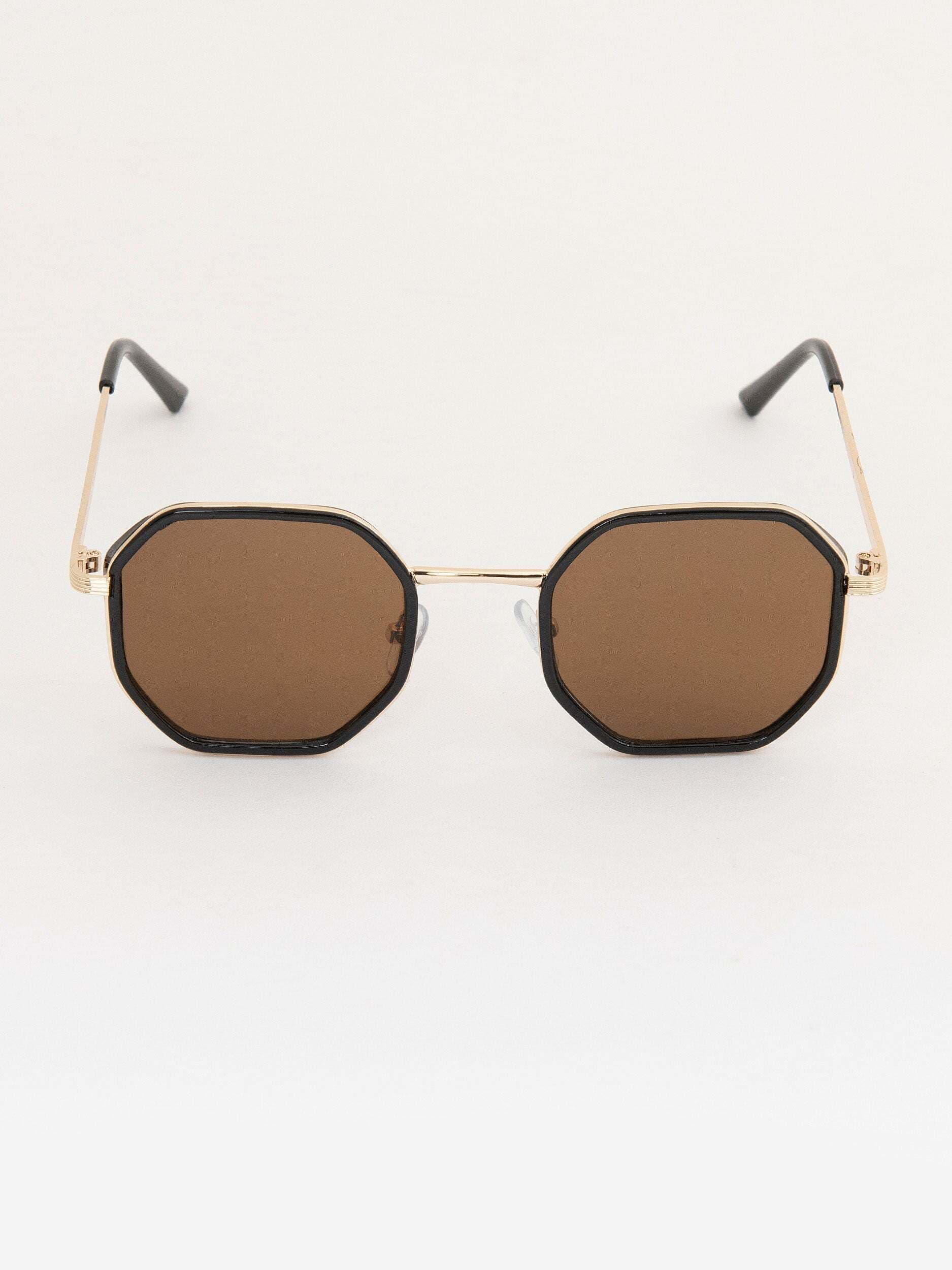 CTI OCTAGONAL SQUARE (SUN GLASSES) International Brand,  Color: Brown