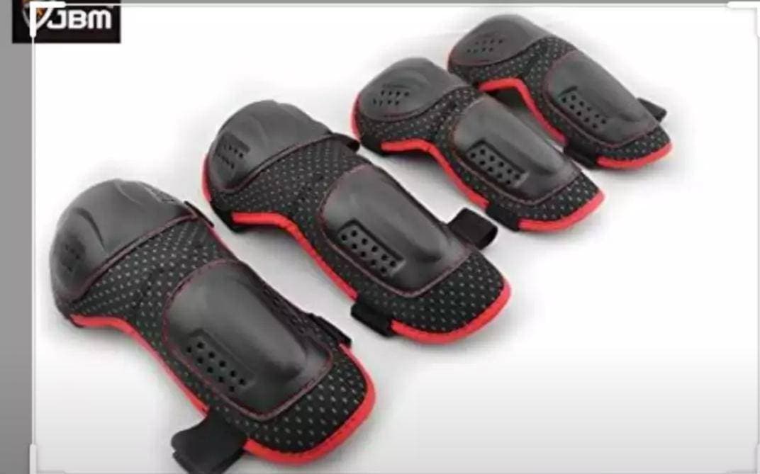 2 Elbow & 2 Knee Guards Set For Bikers