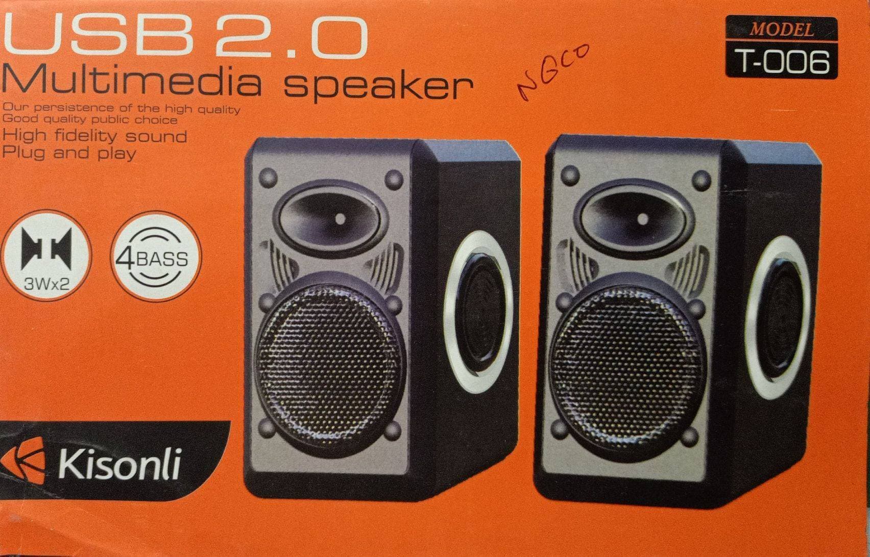 Kisonli Multimedia Speaker USB 2.0 T-006