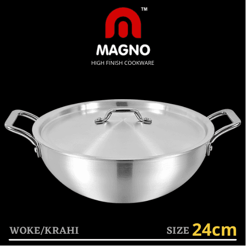High Finish Cookware Magno Wok/Krahi 24cm
